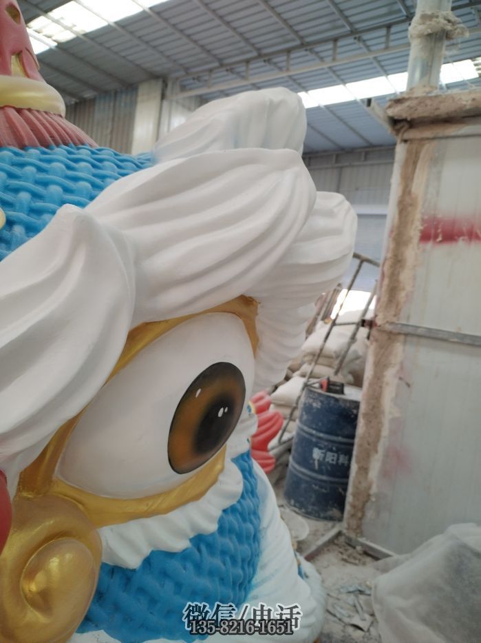 舞獅子眼睛部分特寫(xiě)