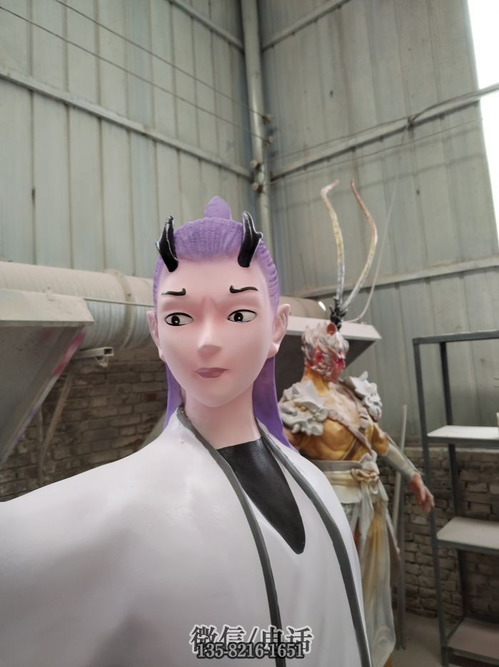 玻璃鋼敖丙雕塑